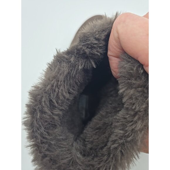 Skechers Go Ga Mat 5 Gen Brown Ankle Boots Booties Comfort Fur Lined Slip On 7 - Picture 8 of 10